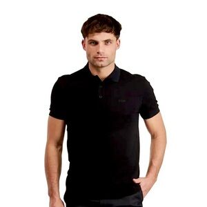 Hugo Boss Men's Paddy Polo Shirt In Cotton With Logo
Black Size Large Like New